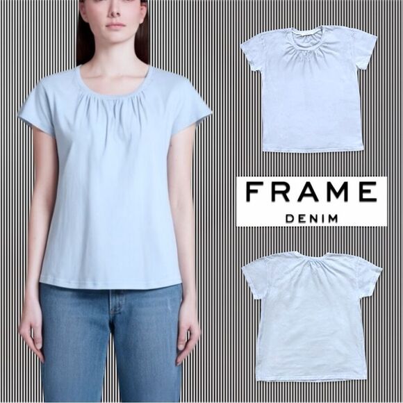 Frame The Gathered Short Sleeve Tee - Picture 8 of 11
